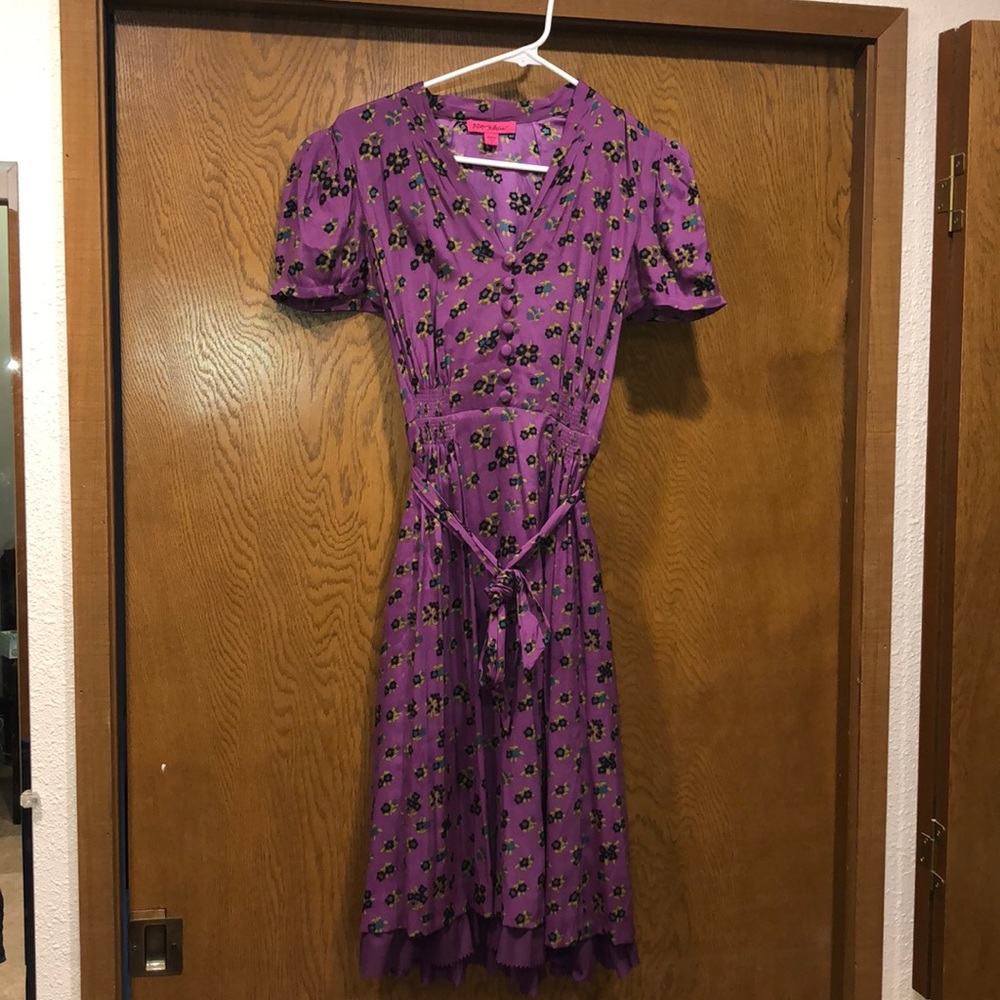 Purple Vintage Betsey Tea dress